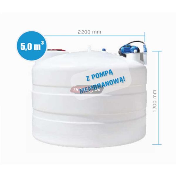 SWIMER BLUE TANK ECO LINE (ELJP) 5000l BASIC Zbiornik jednopłaszczowy do AdBlue 5000 litrów